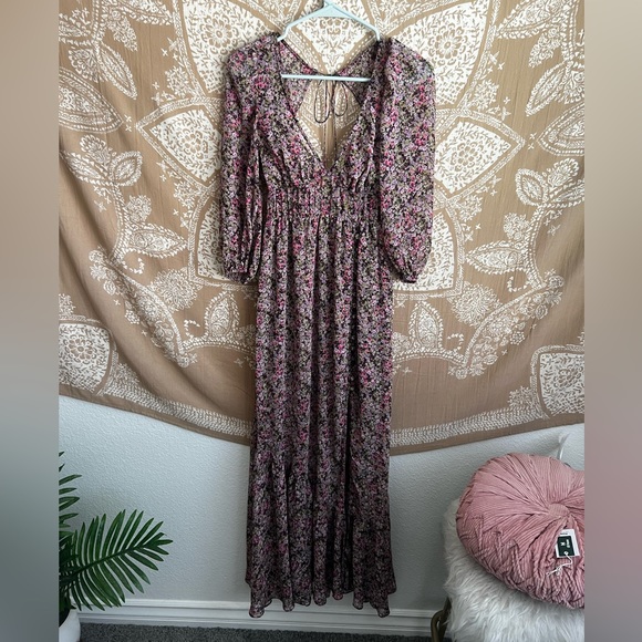 For Love and Lemons Sadie Maxi Dress in Multi Floral - Picture 5 of 11